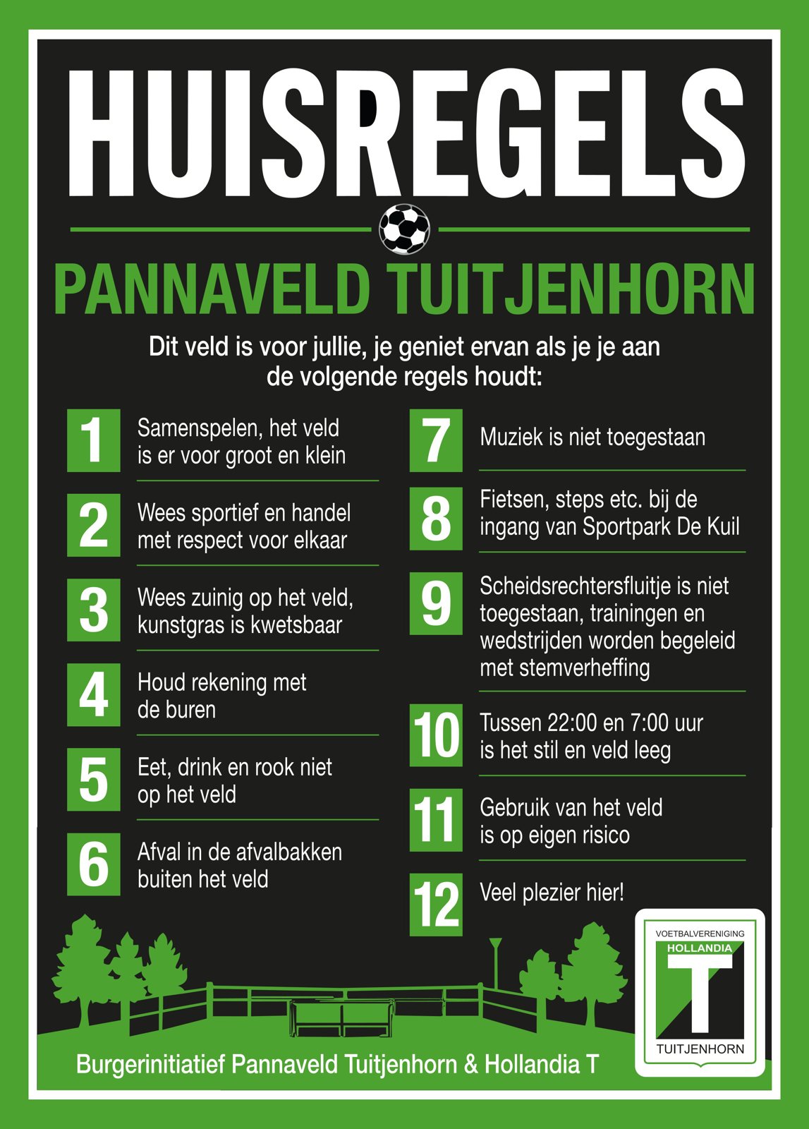 Pannaveld Tuitjenhorn vanaf nu open!