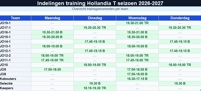 Trainingsschema 26-27
