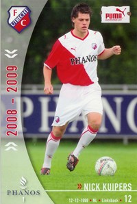 Nick Kuipers in actie voor FC Utrecht